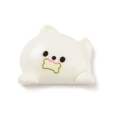 Cute Dog Eat Bone Opaque Resin Decoden Cabochons
