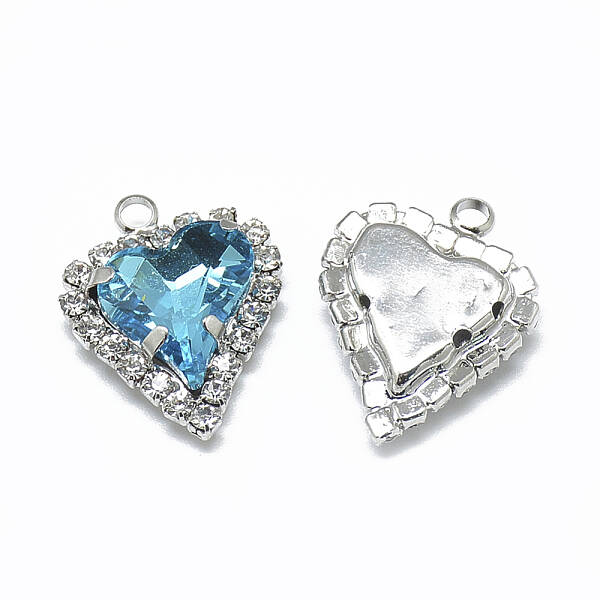 Glass Rhinestone Pendants