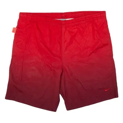 NIKE Mesh Lining Mens Swimming Shorts Red Relaxed S W38