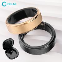 ColMi R03 Smart Ring, IP68 Waterproof Smart Ring with Charging Compartment, Fashionable Stainless Steel Ring for Women & Men,...
