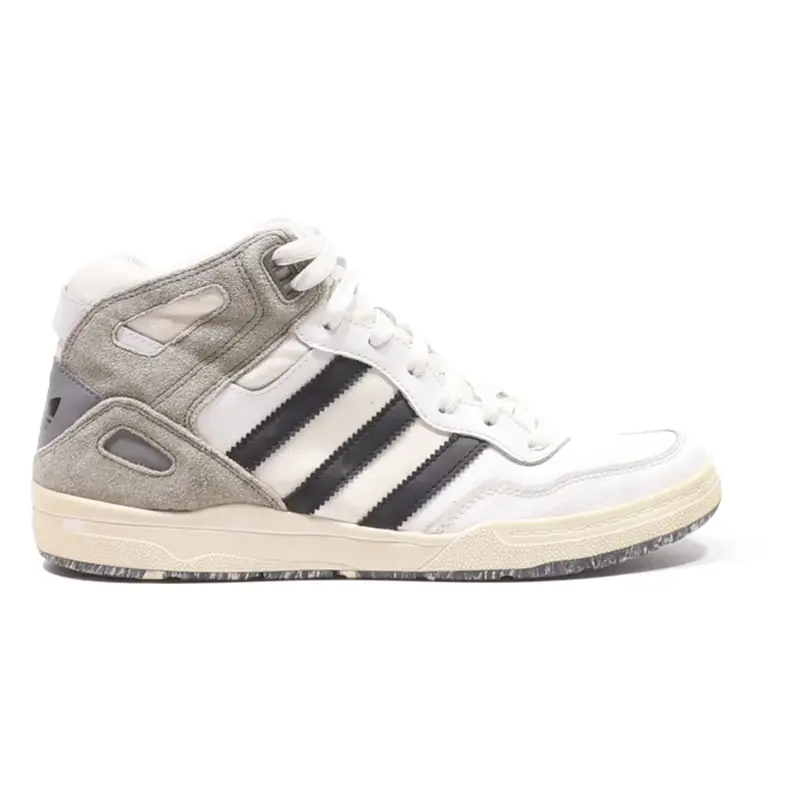ADIDAS High Top Trainers White Synthetic Mens UK 6.5