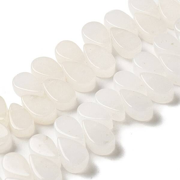 Natural White Jade Beads Strands