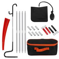 KROAK Professional Emergency Car Tools Set, Oval handle Red warping piece set wedge air bag wrench combination tool，59-inch...