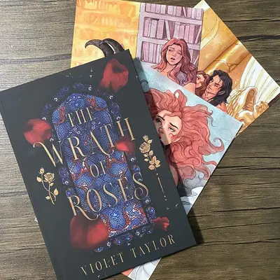 Hardcover The Wrath of Roses by Violet Taylor (Signed Bundle SFW/NSFW Prints Dark Romance Fairytale Reimagining Monster Roman...
