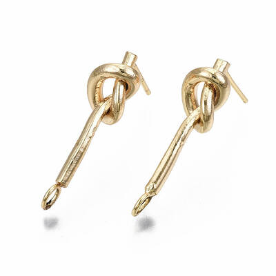 Brass Stud Earring Findings
