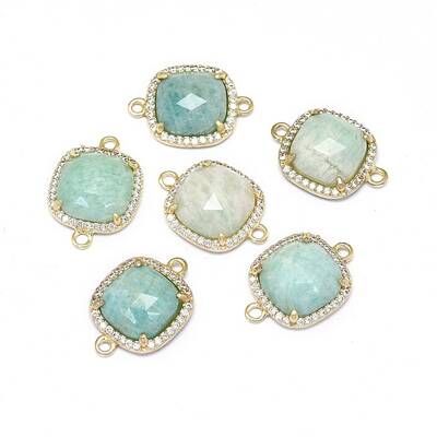 Natural Amazonite Links connectors