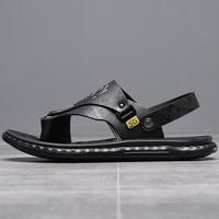 Mens Comfortable Slip on Sandal teslic shoes Black Boy