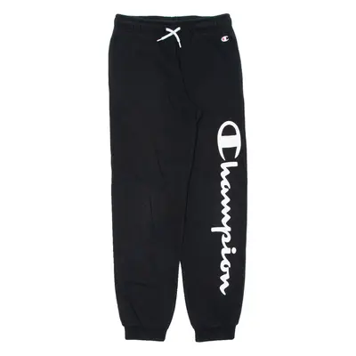 CHAMPION Boys Joggers Black Tapered 11-12Y W24 L27