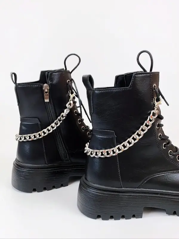 Punk Style Chain Design Shoes Decorations, Fashionable Shoes Accessories for Women & Men, Trendy All-match & Exquisite Shoes ...