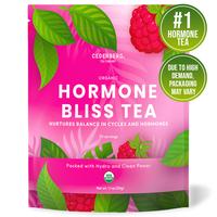 Hormone Bliss Tea - Organic Blend for Hormone Balance Natural Menstrual Support with Raspberry Leaf, Spearmint, Nettle &