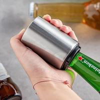 Premium Bottle Opener, Magnetic Automatic Stainless Steel – Push Down Opener, No Cap Can Escape, Quick Open for Kitchen & H...