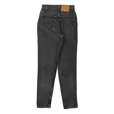 512 Tapered Leg Levis Slim Fit Jeans - 26W UK 6 Black Cotton