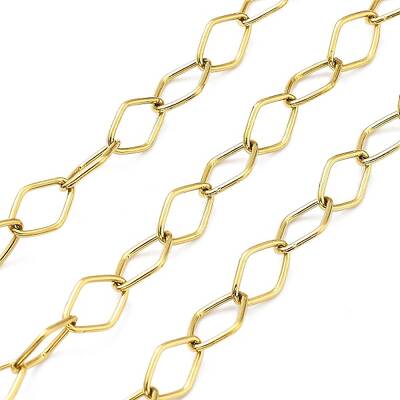 Ion Plating(IP) 304 Stainless Steel Rhombus Link Chains