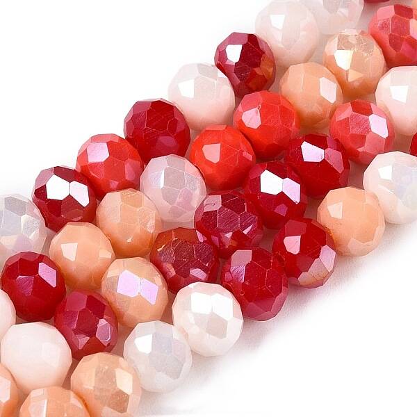 Electroplate Glass Beads Strands