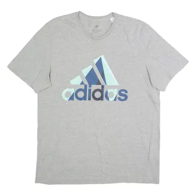 ADIDAS Mens T-Shirt Grey L