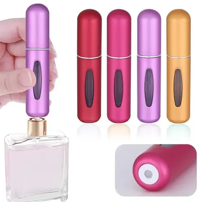 Travel 5ml Perfume Spray Dispenser Bottle, 4pcs/set Press Empty Spray Bottles, Portable Makeup Tools for Travel, Lightweight�...