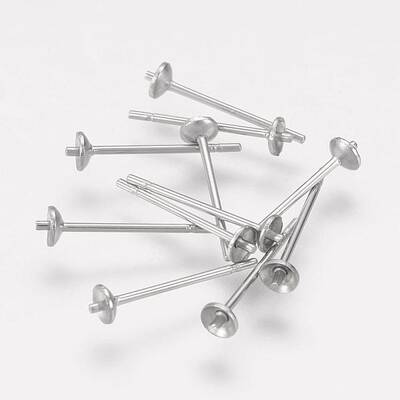 Tarnish Resistant 304 Stainless Steel Stud Earring Findings