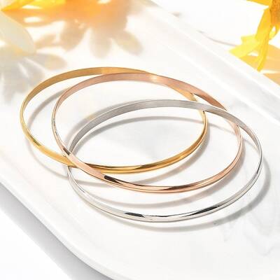 304 Stainless Steel Plain Bangles for Women