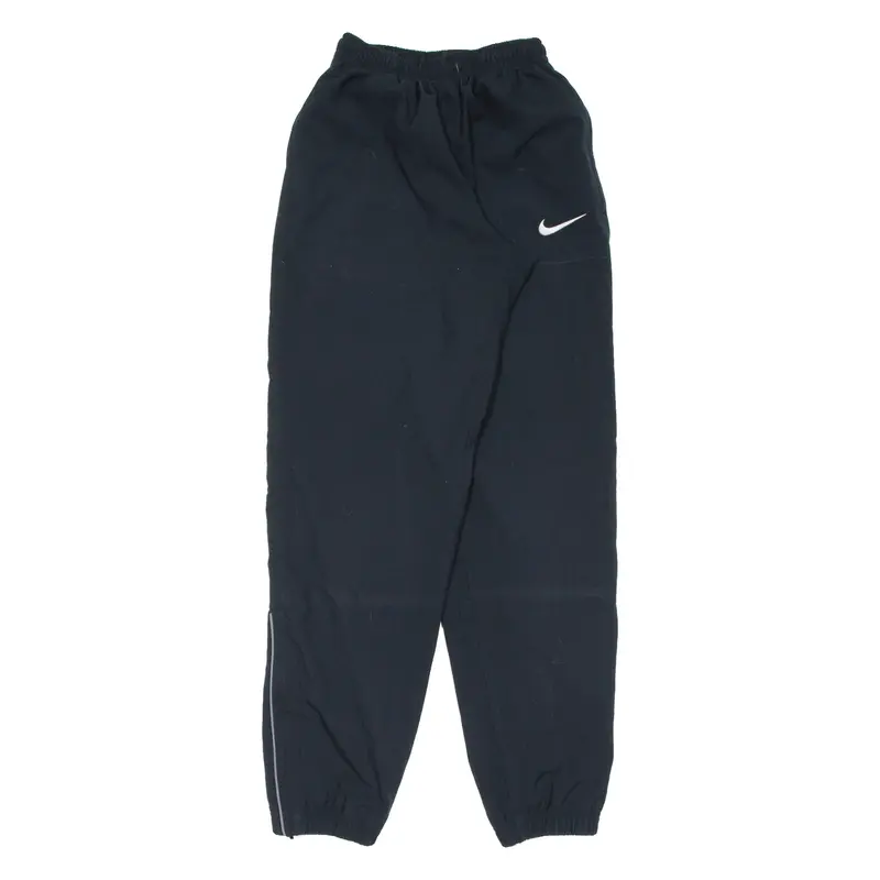 NIKE Mesh Lining Womens Track Pants Black Tapered S W20 L31