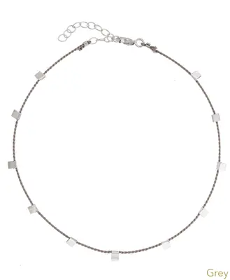 Hilo Anklet | Metal Color: Silver | Color: Grey