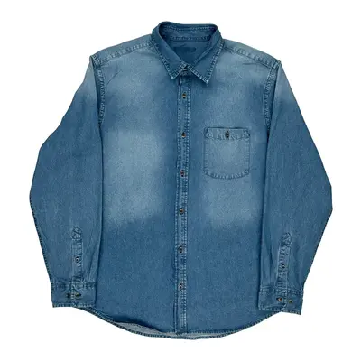 Unbranded Denim Shirt - XL Blue Cotton
