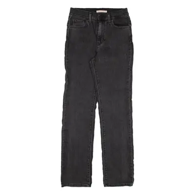 LEVI'S 724 High Rise Womens Jeans Black Regular Straight W25 L28