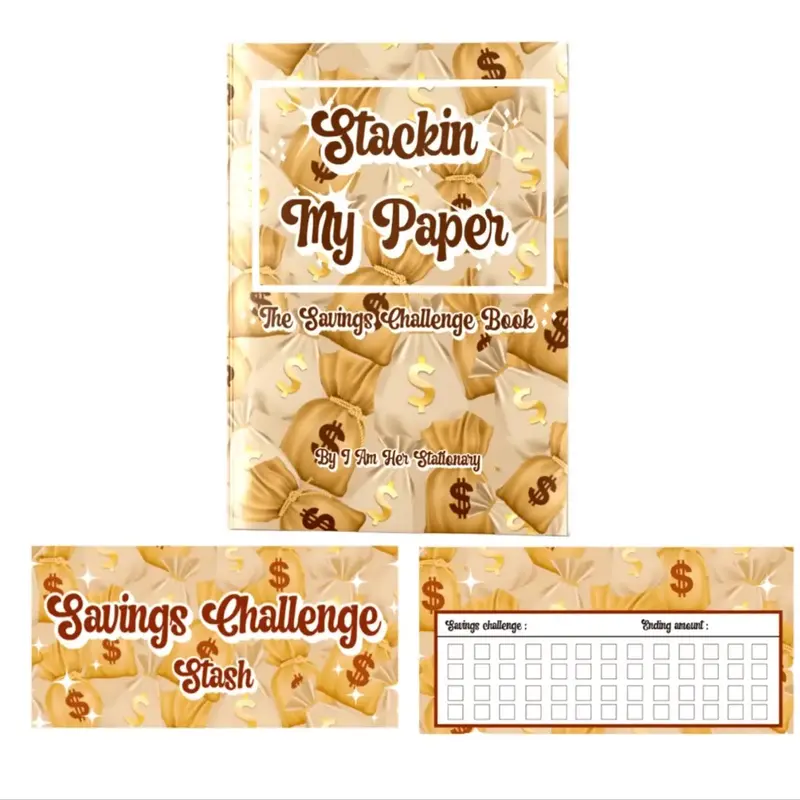 Stackin My Paper Savings Book With Envelopes