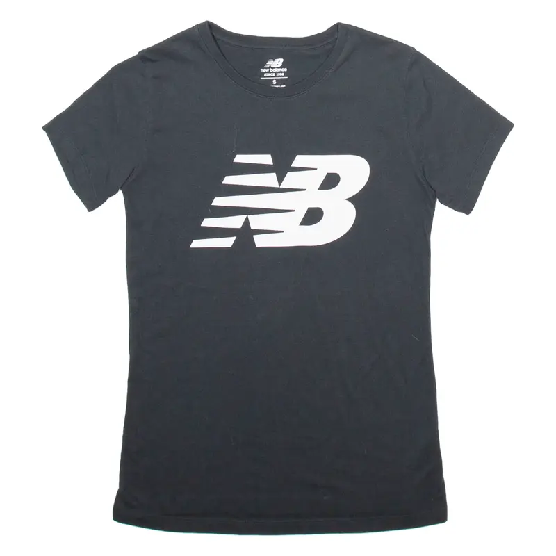 NEW BALANCE Womens T-Shirt Black S