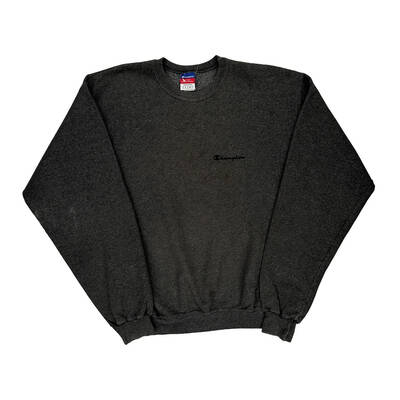 Champion Sweatshirt - Large Grey Cotton Blend