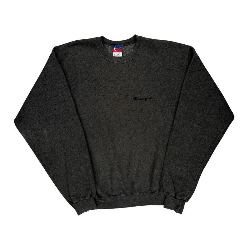 Champion Sweatshirt - Large Grey Cotton Blend