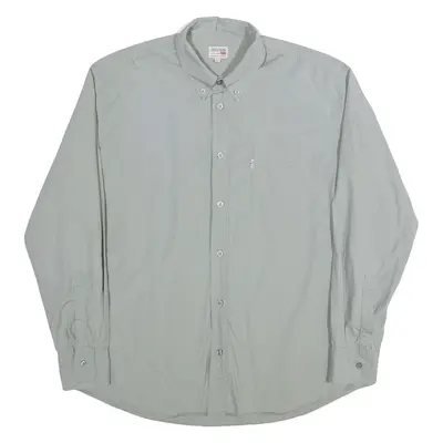 LEVI'S Mens Plain Shirt Grey Long Sleeve L