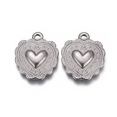 Non-Tarnish 304 Stainless Steel Textured Pendants