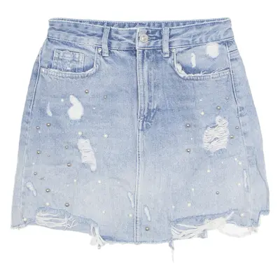 ZARA Womens Mini Skirt Blue Short Denim XS