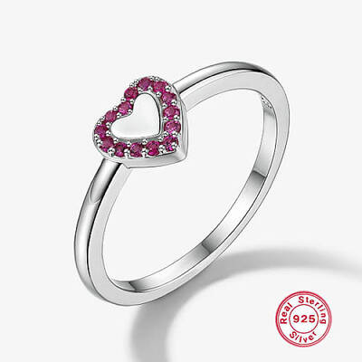 Anti-Tarnish Rhodium Plated Platinum 925 Sterling Silver Finger Rings