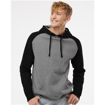 25 Custom Independent Trading Co. - Raglan Hooded Sweatshirt - ...