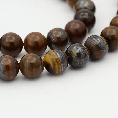 Natural Tiger Iron Bead Strands