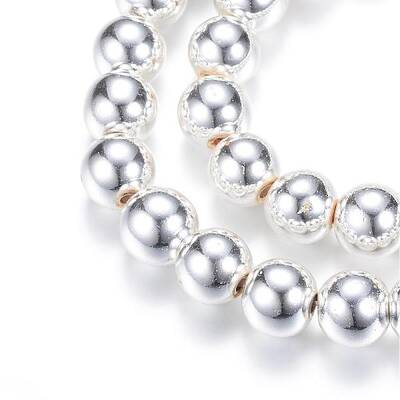 Electroplate Magnetic Synthetic Hematite Bead Strands