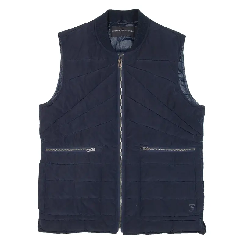 FRENCH CONNECTION Insulated Mens Puffer Gilet Blue M