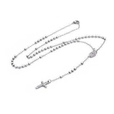 Non-Tarnish 304 Stainless Steel Rosary Bead Necklaces for Easter