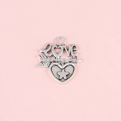 Valentine's Day Tibetan Style Alloy Pendants