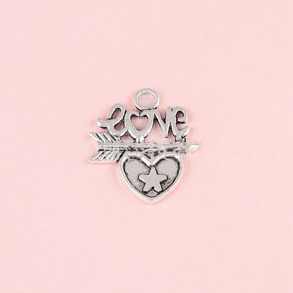 Valentine's Day Tibetan Style Alloy Pendants