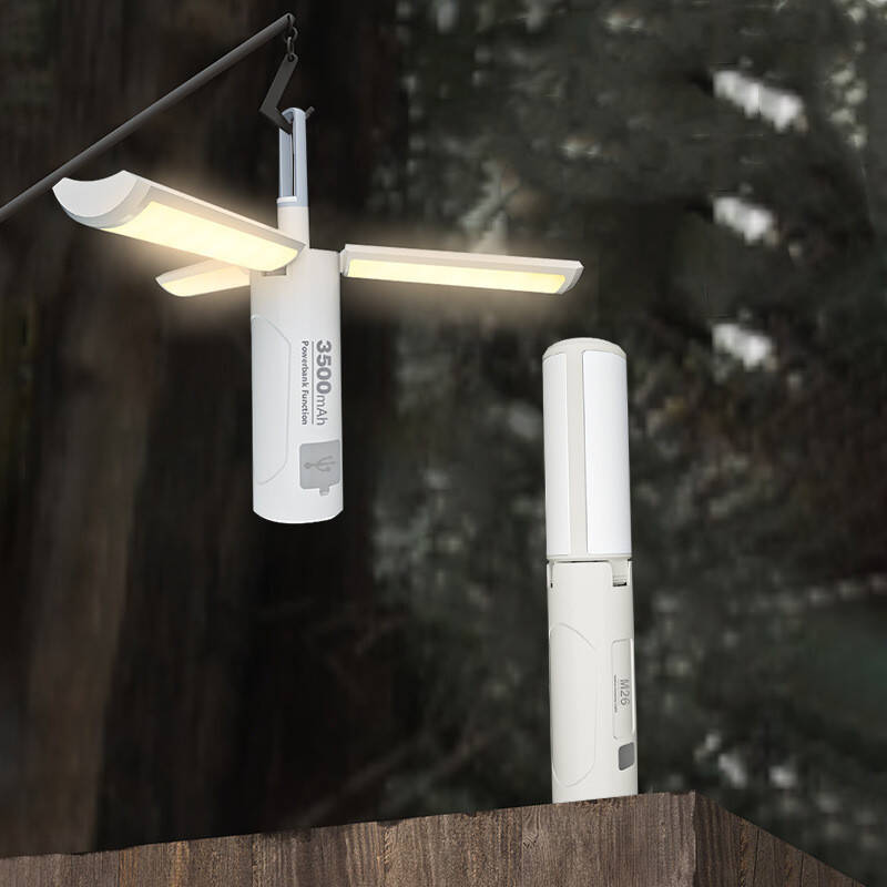 Outdoor LED Lamp Folding Light Emergency Flashlight Camping Lights Type-C USB Function