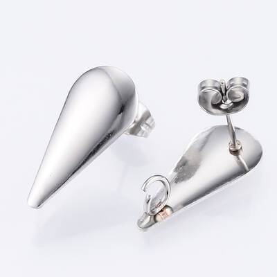 Non-Tarnish 304 Stainless Steel Stud Earring Findings
