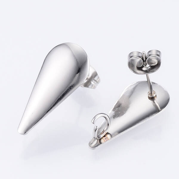 Non-Tarnish 304 Stainless Steel Stud Earring Findings