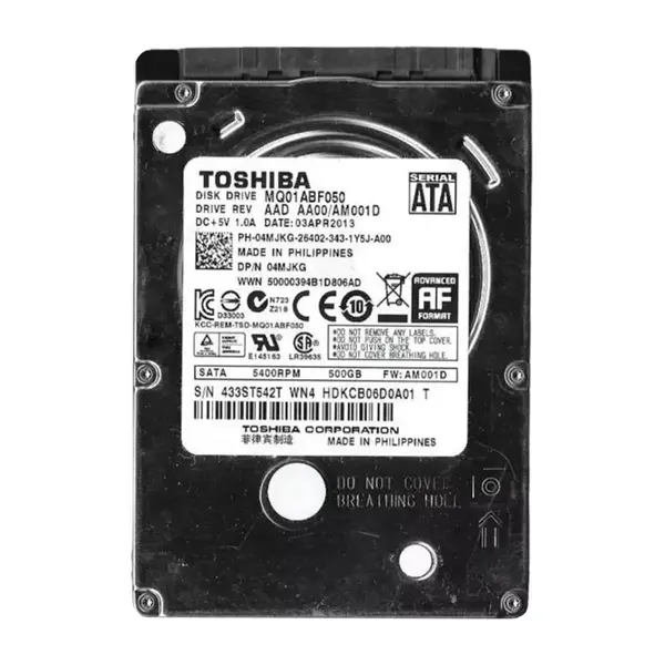 4MJKG Dell 500GB 5400RPM SATA 6Gb/s 8MB Cache 2.5-Inch Hard Drive