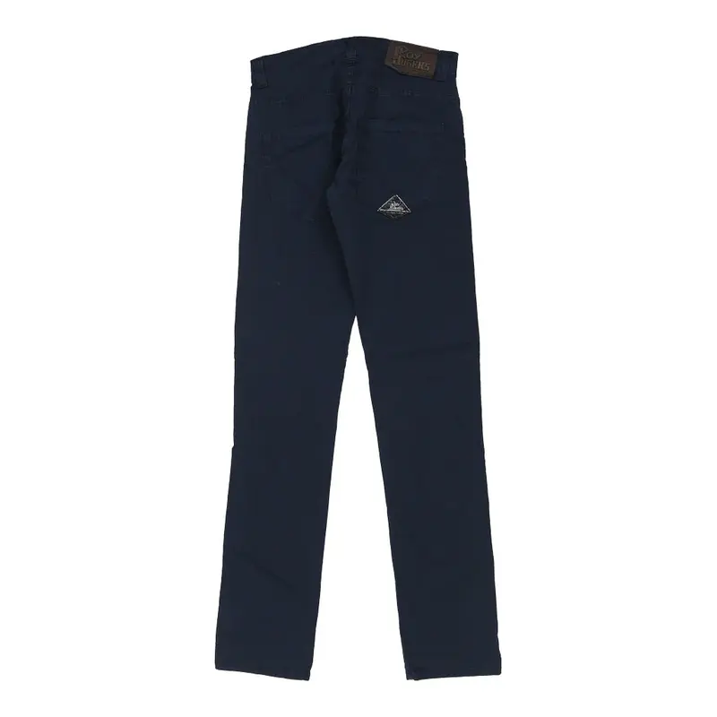 Roy Rogers Trousers - 30W UK 10 Navy Cotton
