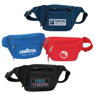 50 Customized 600D Polyester Triple Zipper Fanny Pack - Vinyl ...