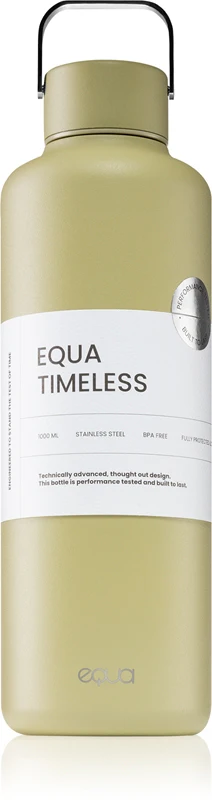 Equa Timeless Stainless Steel Water Bottle Matcha Color 1000ml