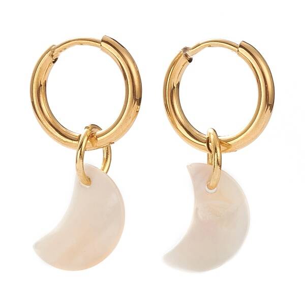 PVD Vacuum Plating 304 Stainless Steel Huggie Hoop Earrings