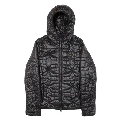 BLAUER Insulated Womens Puffer Jacket Black Hooded S